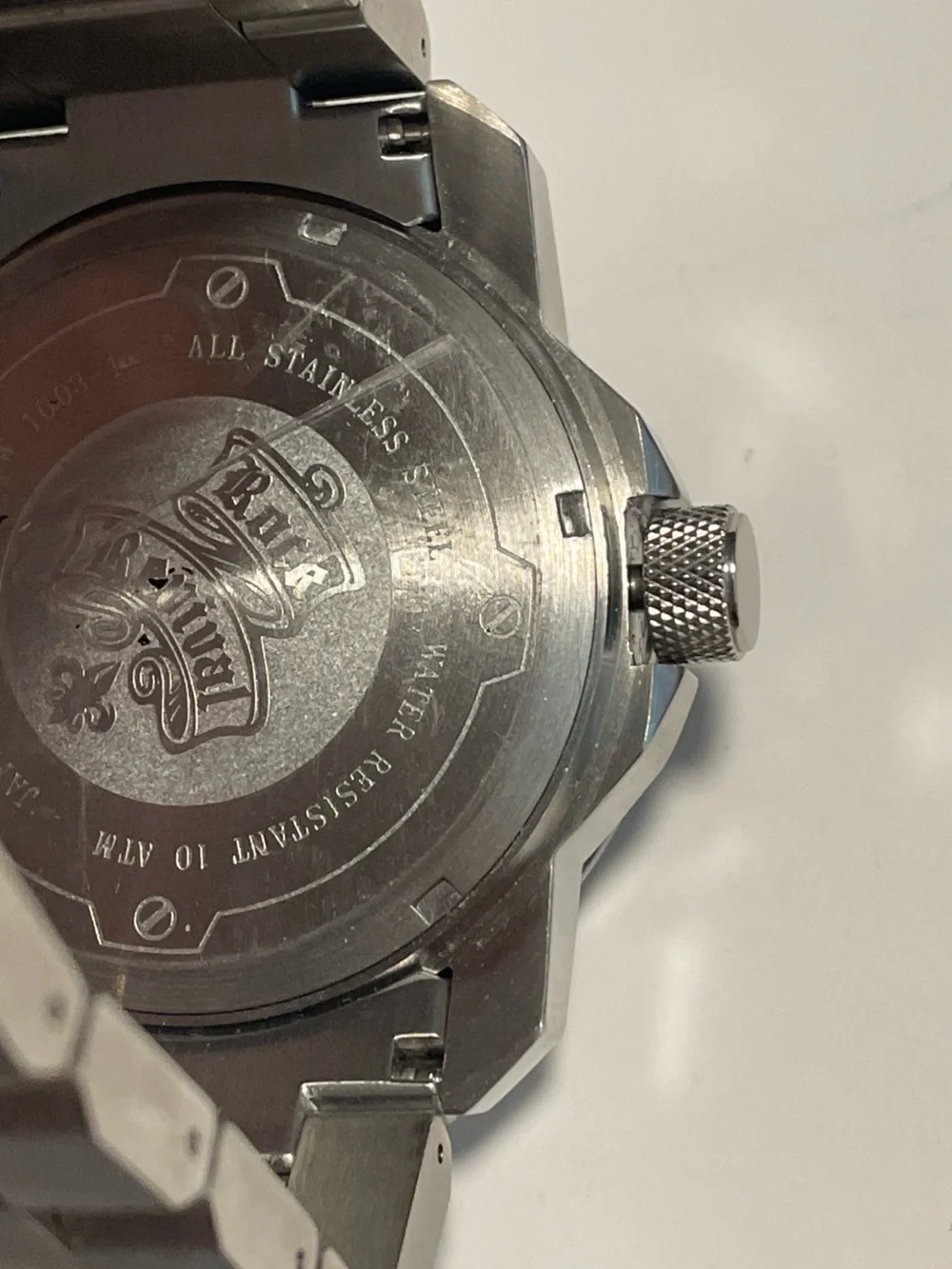 Rock Revival Mens Stainless Steel Heavy Watch Time Date Silver Black